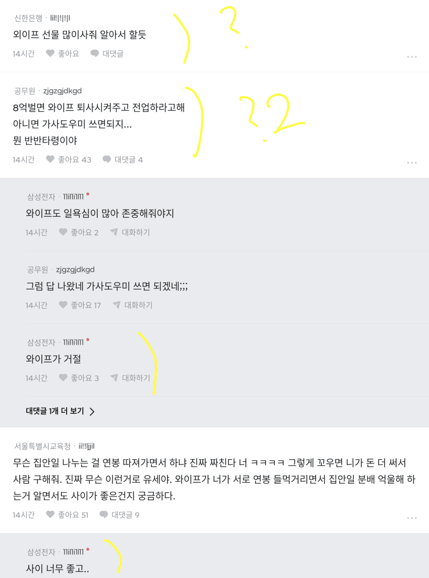 연봉 20배 차이나도 집안일은 반반해야해? (6)
