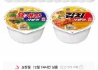 농심 육개장사발면, 86g, 12개 + 김치사발면 86g,12개 / 티멤버십