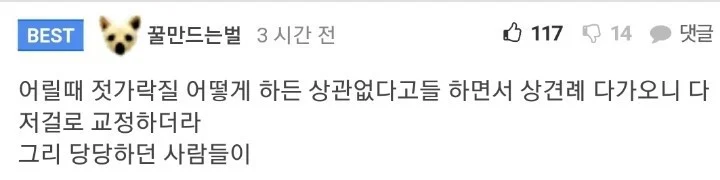 젓가락질 얘기로 틀딱 거리는 애들특징 (3)