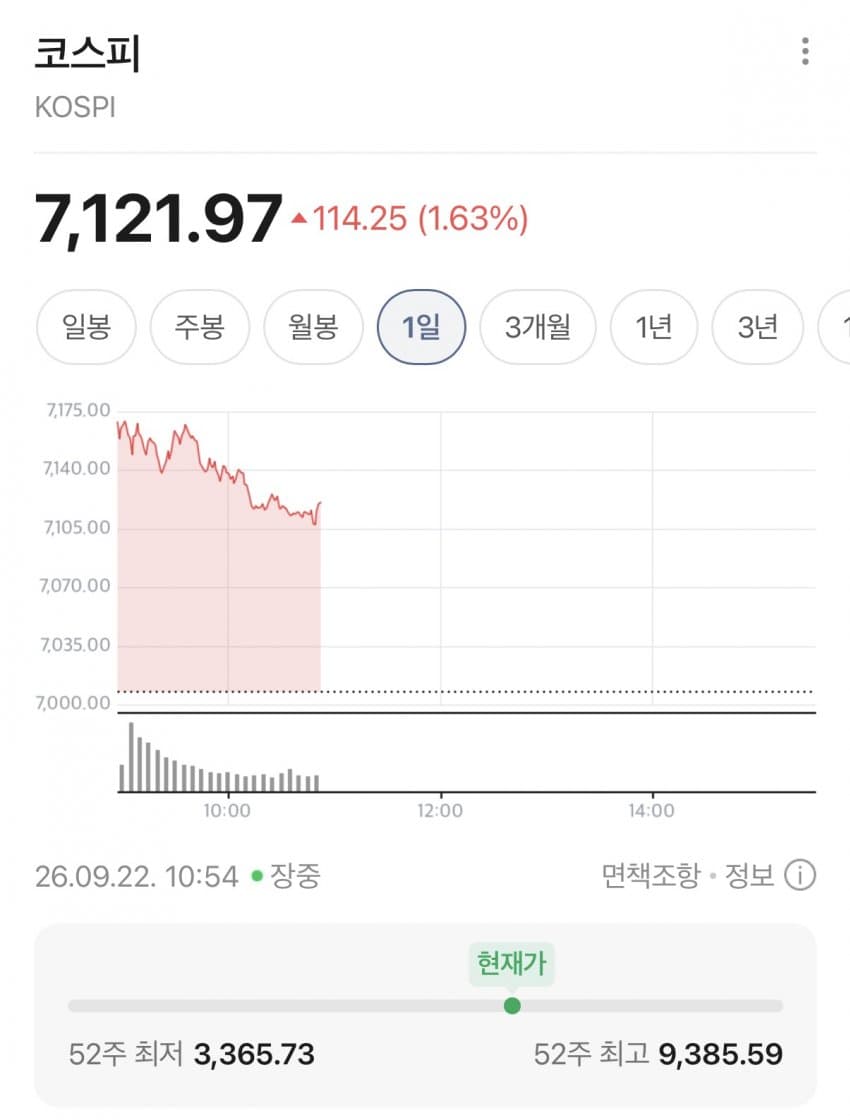 [속보]삼전닉스 ‘쑥’…코스피, 9거래일 만 7100선 돌파 (6)
