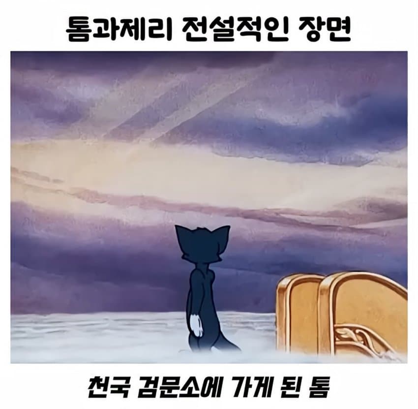 훌쩍훌쩍 톰과 제리 전설적인 장면..