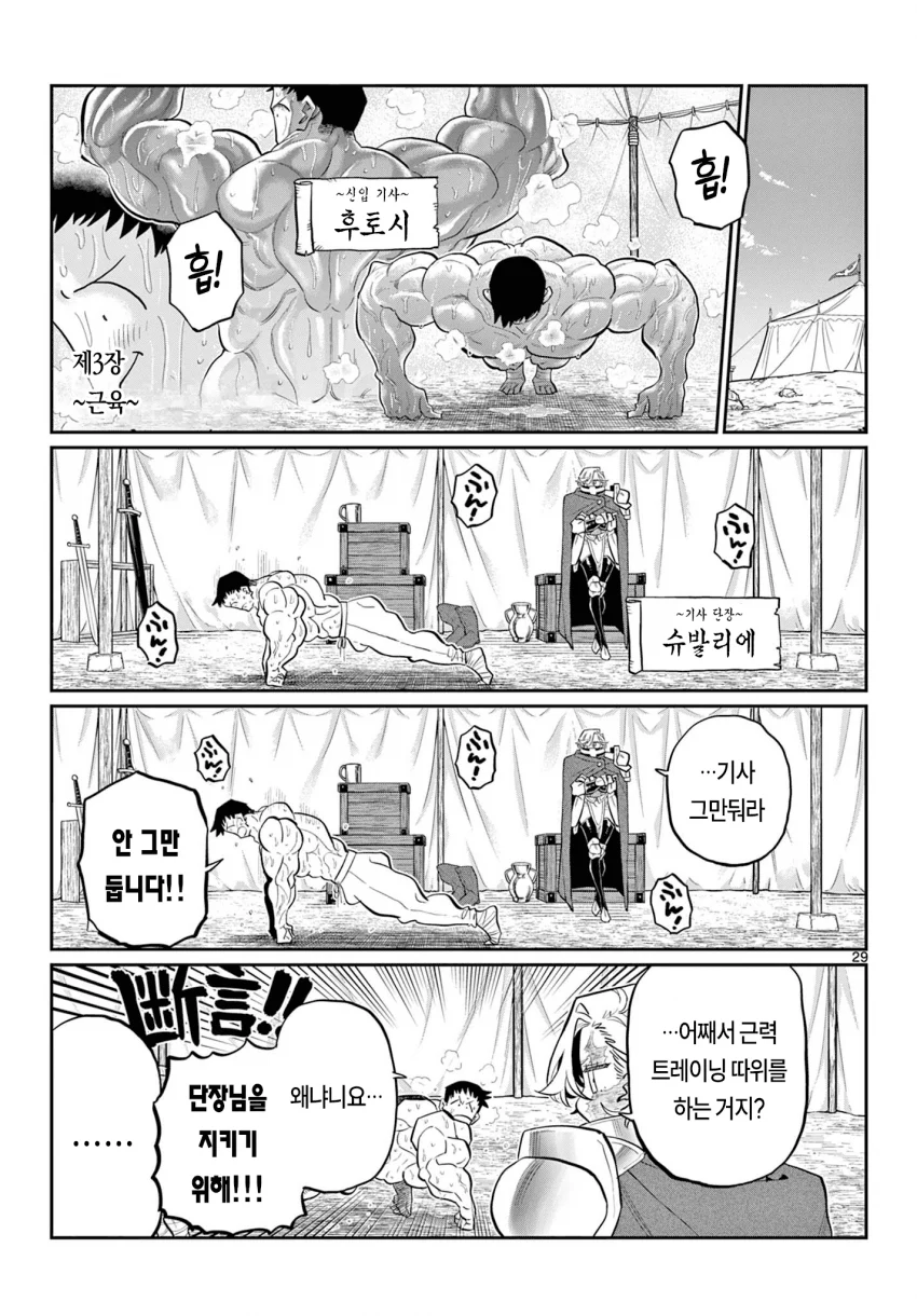 신참을 괴롭히는 기사단장 만화 (28)