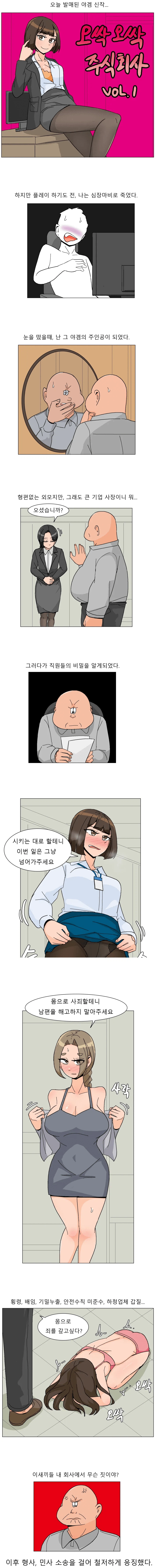 사고 치고 몸으로 때우려는 여직원들만 있는 회사