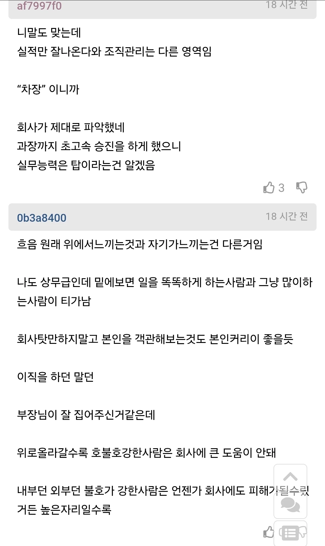 차장 진급에 떨어진 사람의 분노 (7)