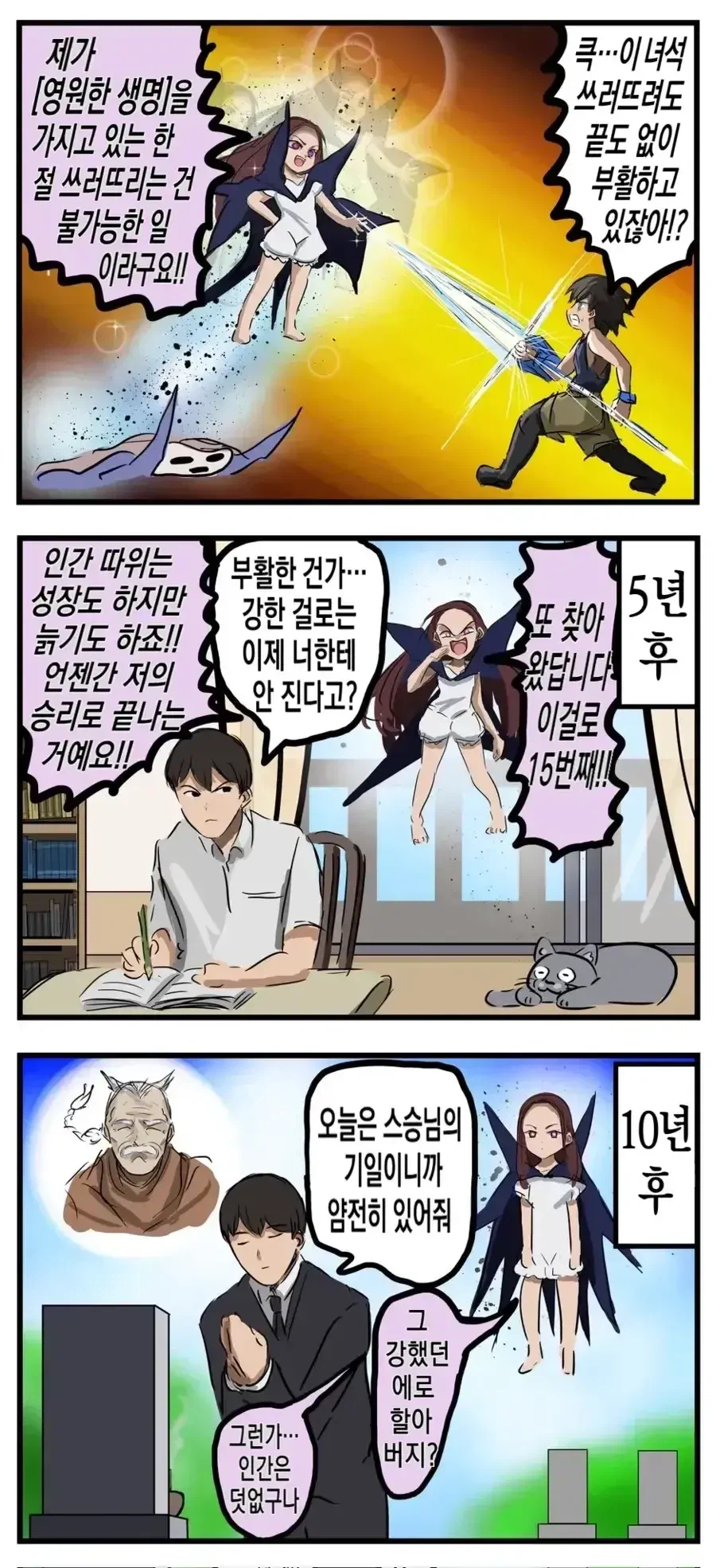 불로불사의 마왕과 싸운 용사