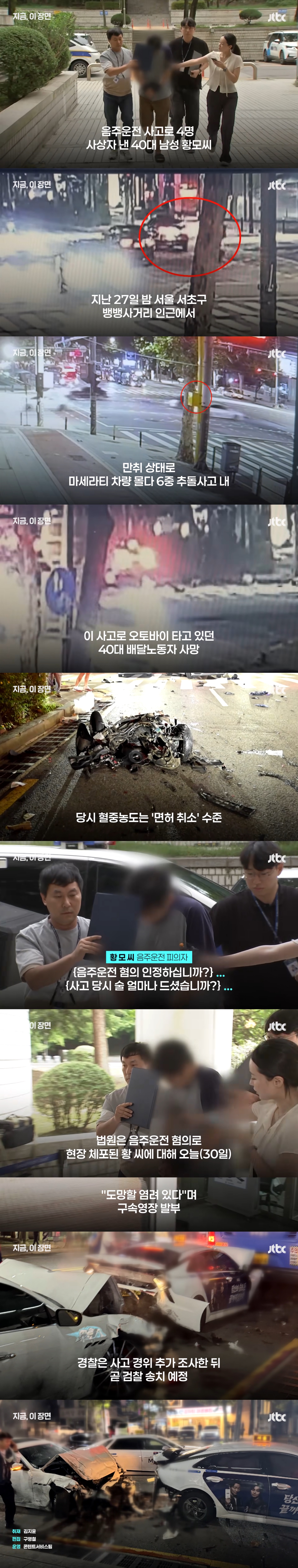 사망사고 낸 만취 마세라티 구속
