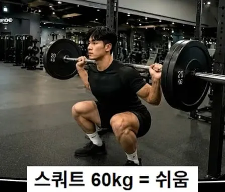 같은 60kg 다른 난이도