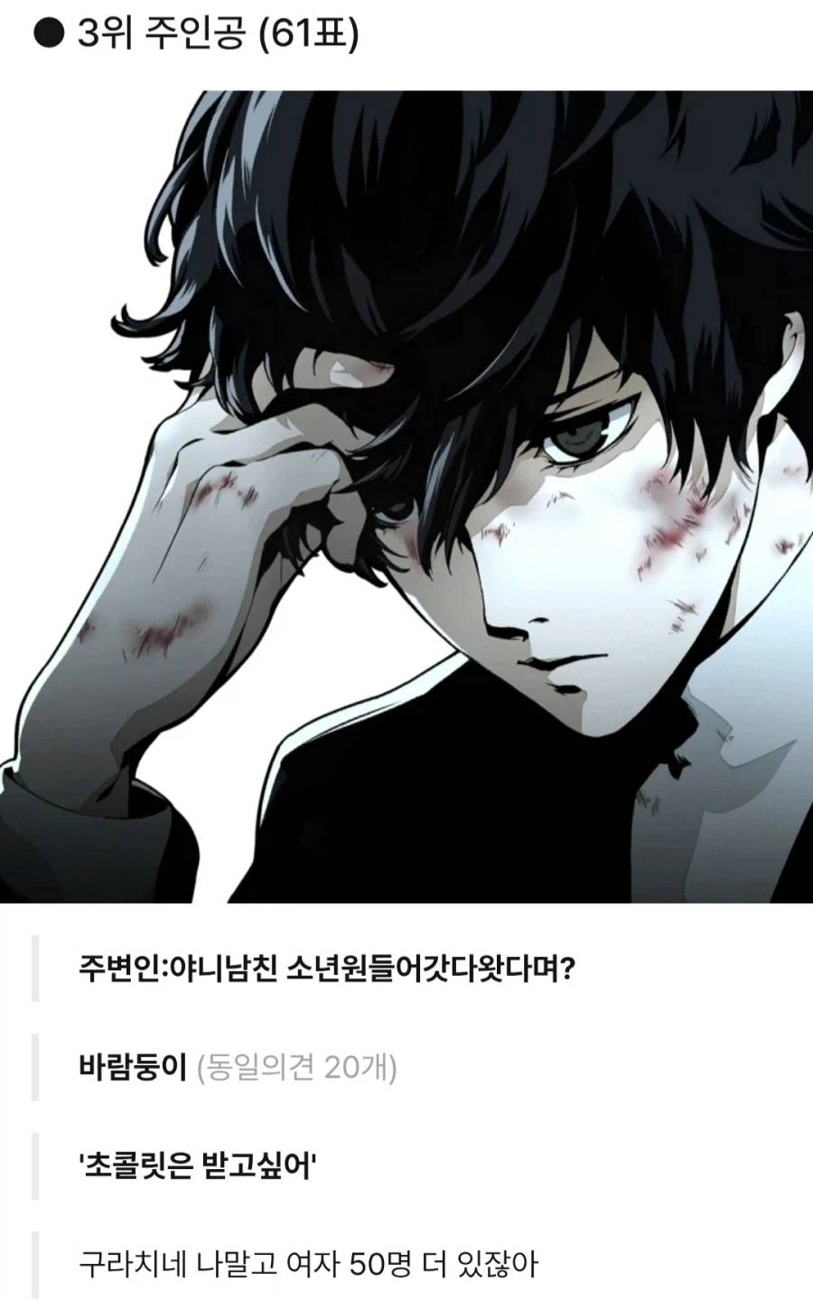 페르소나) 여성팬들이 뽑은 "5의 결혼하기 싫은 캐릭터" (3)