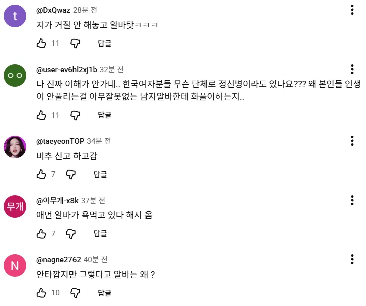 '여자 혼자 놀이기구 탔더니 생긴 일' 피해자 2차가해중인 남초 (6)