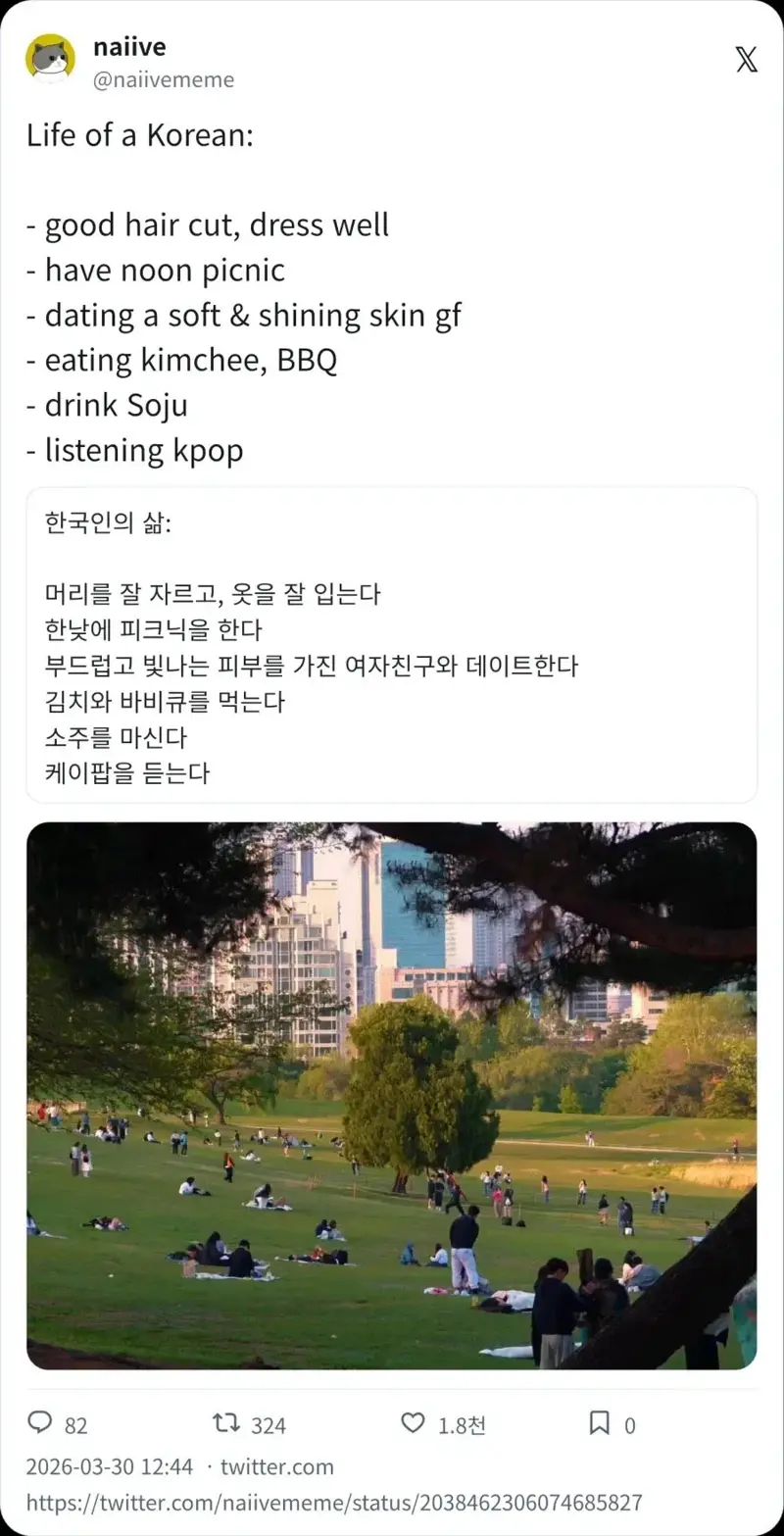 외국남들이 부러워 하는 한국남자의 삶