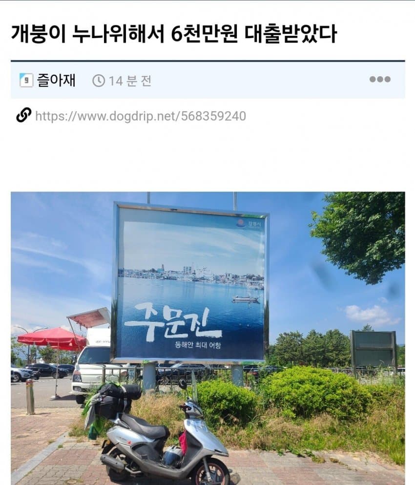 누나 위해서 6천만원 대출받았다