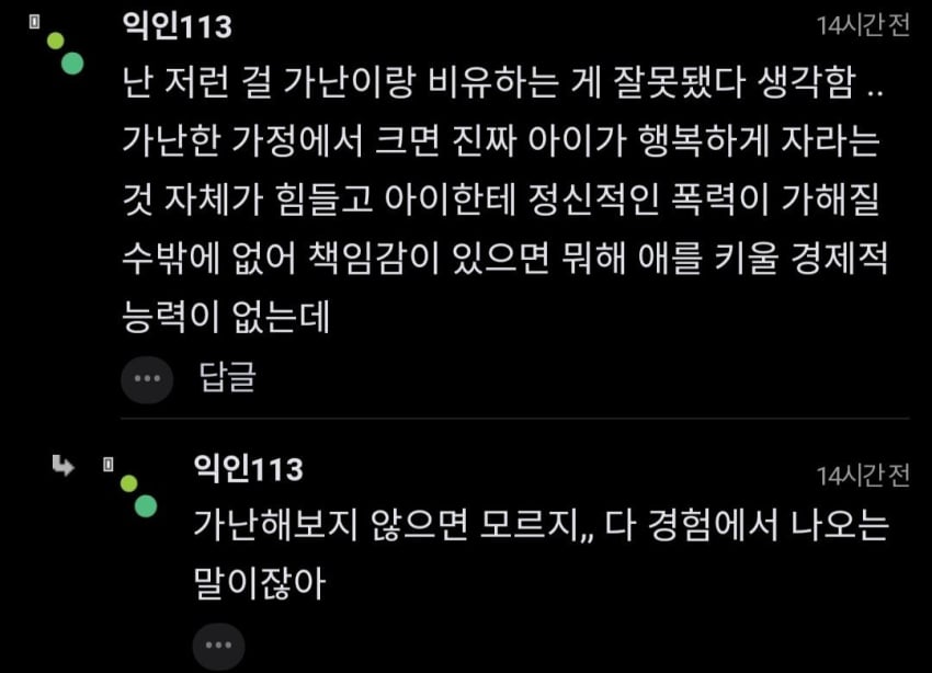 "가난하면 애낳지 말라는건 위험한거 아님?" (4)