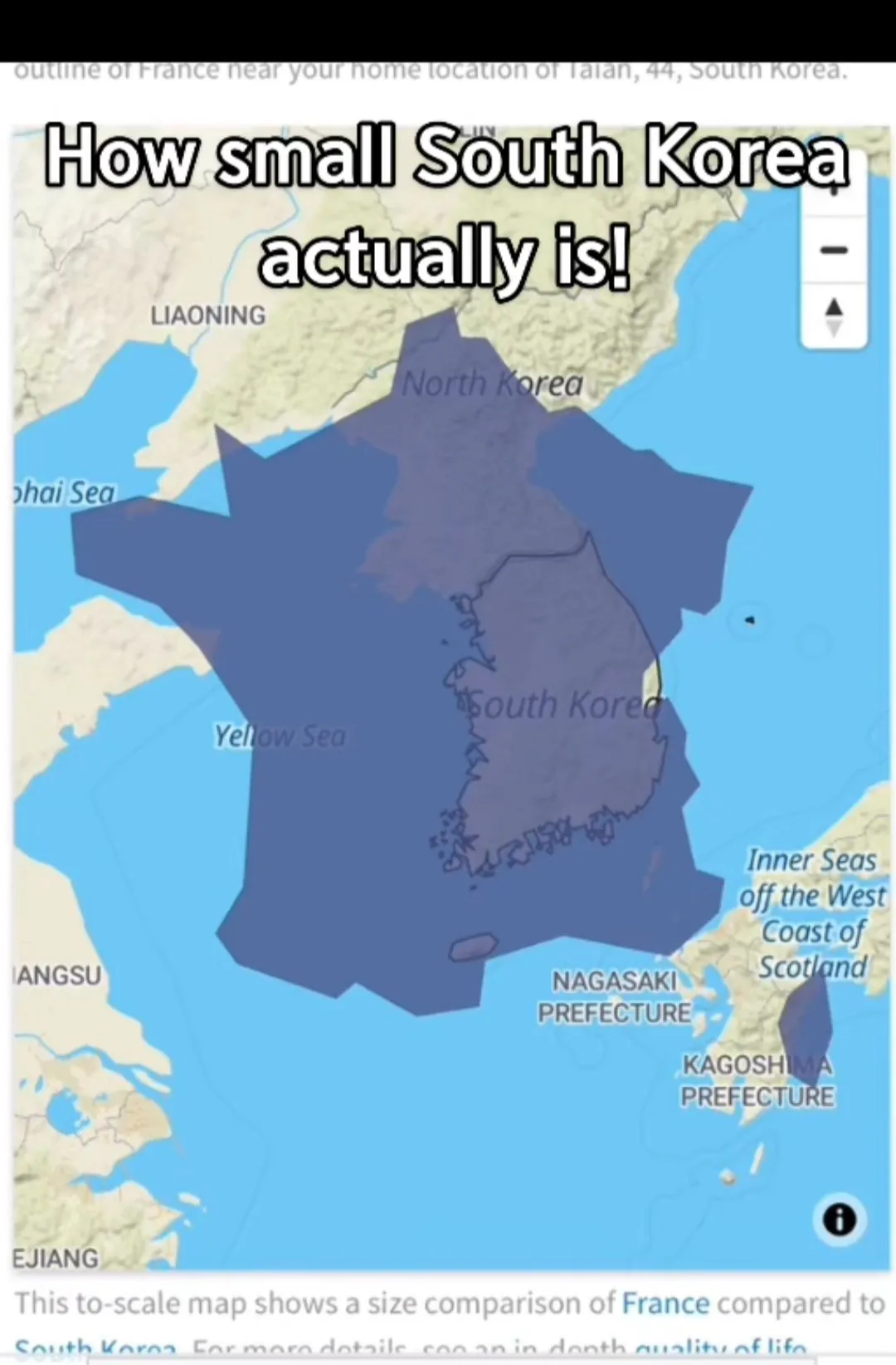 싱글벙글 한국 크기를 알게된 천조국인들 (4)