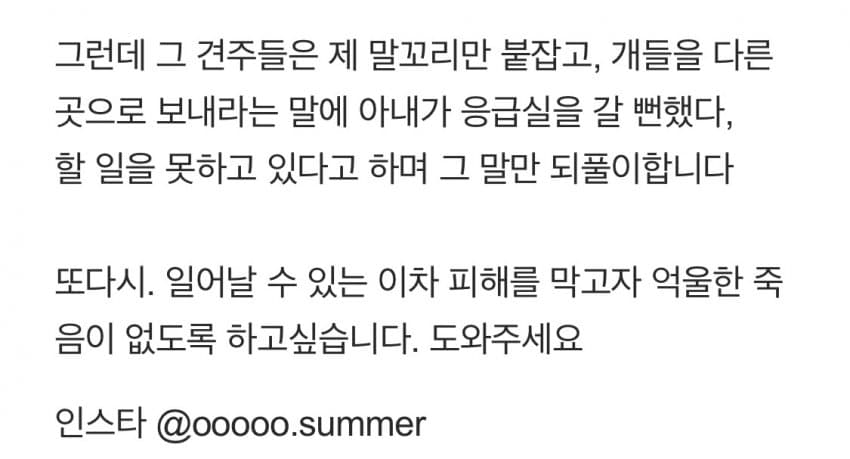 안싱글벙글 개물림 사고(강아지사망) 당했습니다 (10)