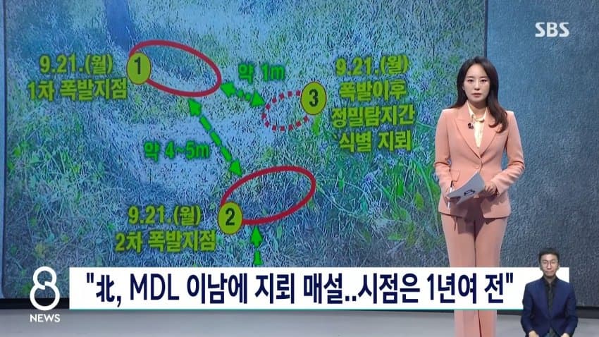 sbs) "북 지뢰지대 MDL 남쪽 침범, 올해만 50여 차례" (14)