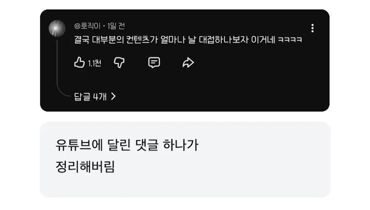 박위 유튜브 댓글 일침 (2)