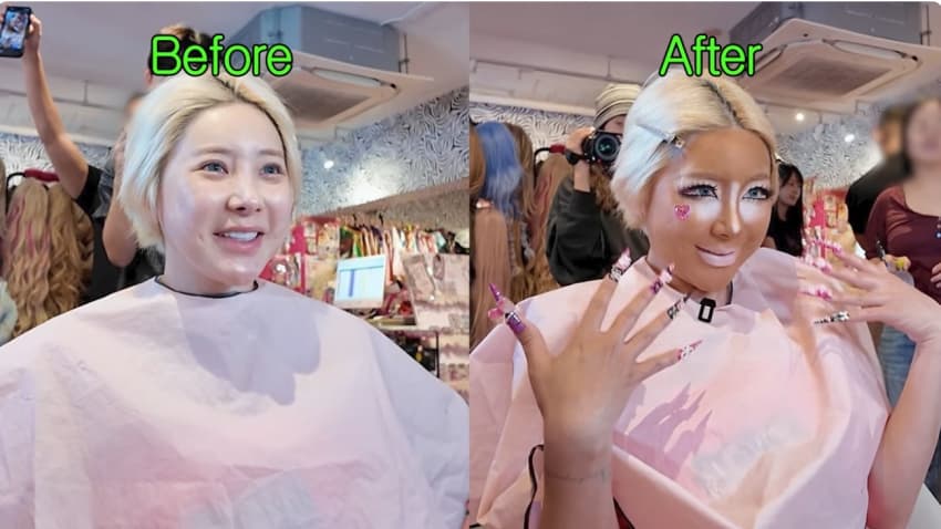 클릭주의. 어깨빵도 피해가는 서인영 시부야 갸루 도전. 돈키에서 100만 (17)