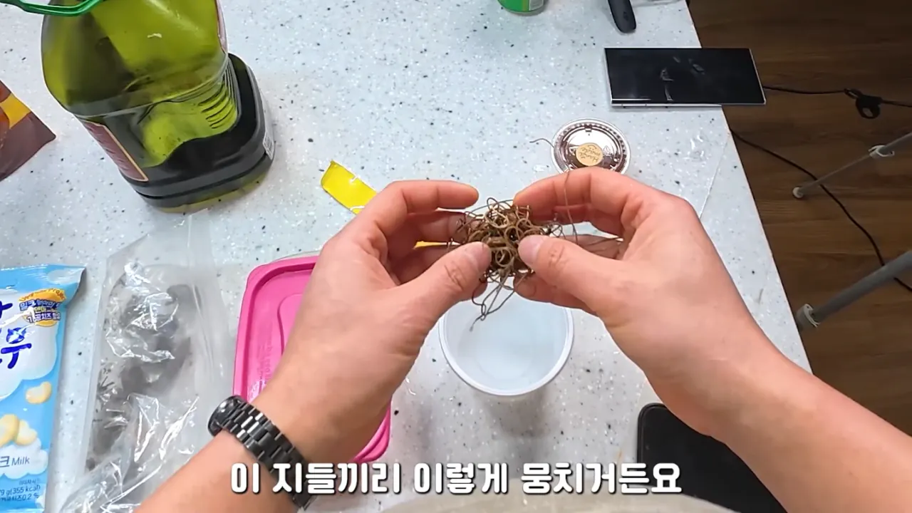 혐)연가시로 두쫀쿠만들어먹기 (2)