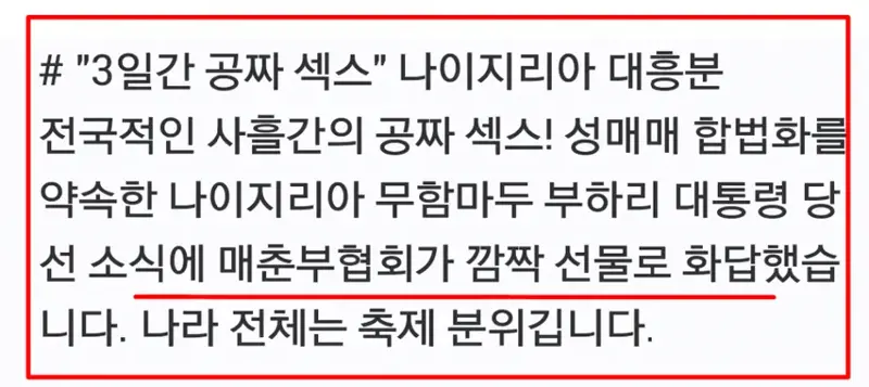 나이지리아 3일간 공짜 섹스 축제 (3)