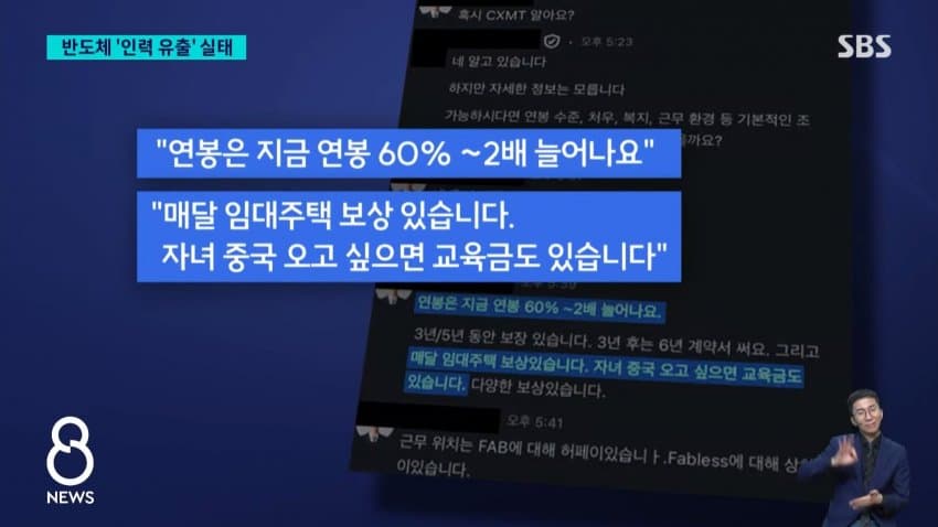 sbs) 중국 넘어간 반도체 핵심 인력들..유출 실태 보니 (2)