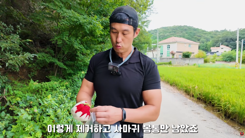 사마귀 먹는 방법 알려주는 유튜버 (7)
