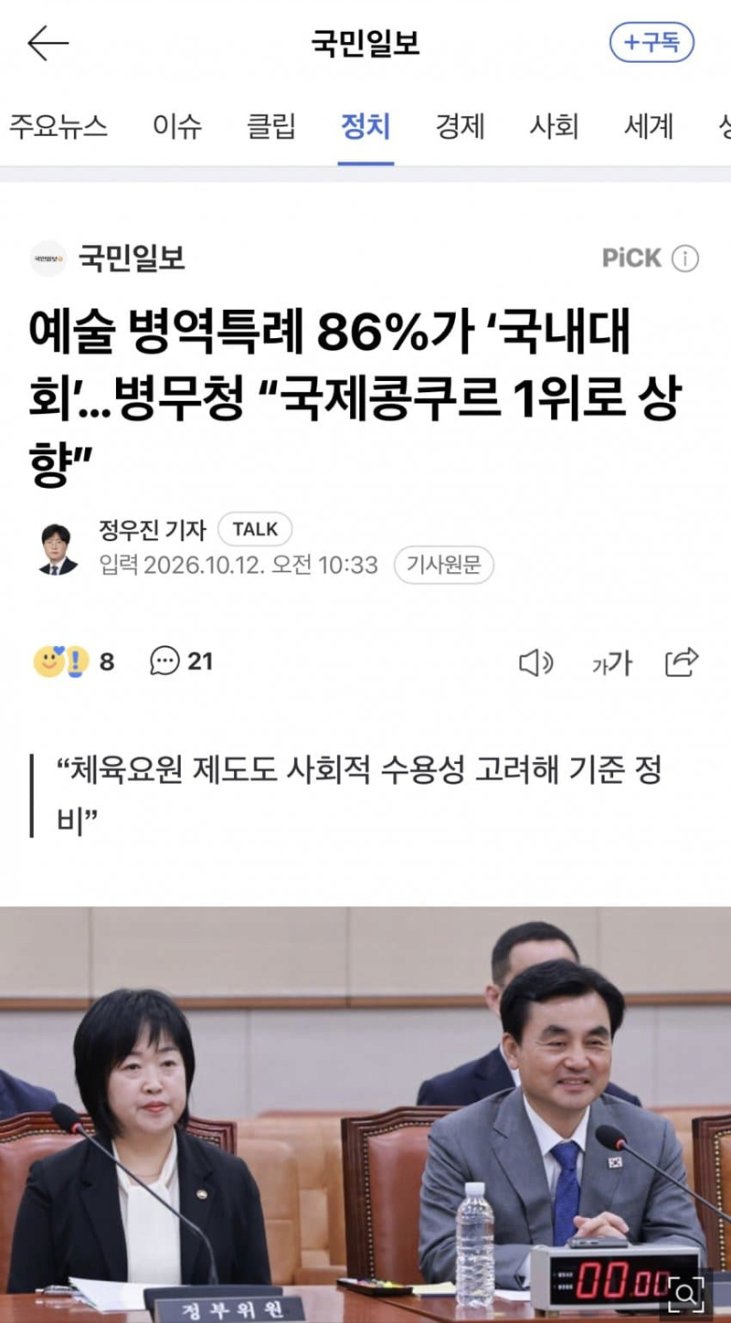 콩쿠르 군면제 축소