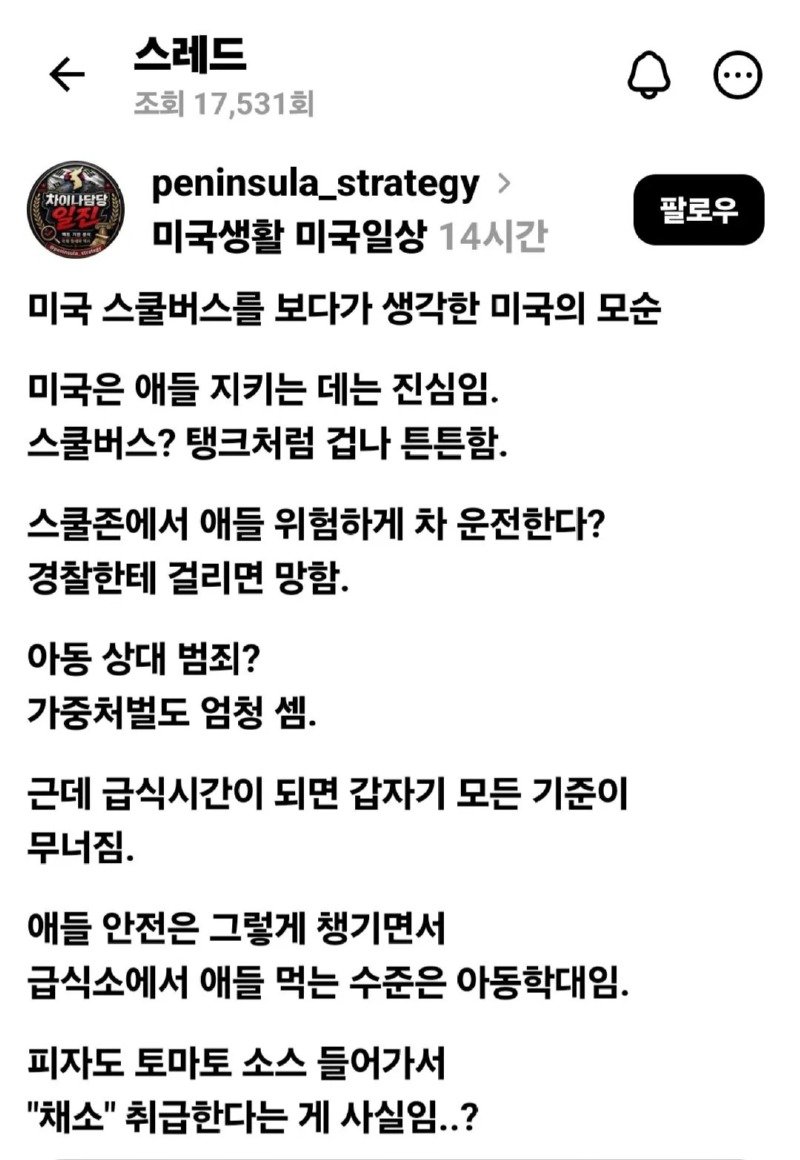 미국 어린이 보호의 모순