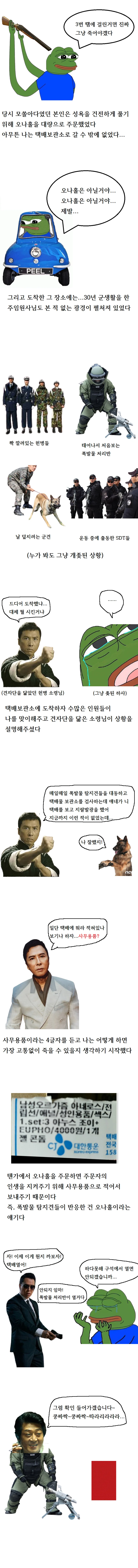 군대에서 택배시켰다가 폭발물 처리반 소환한 만화 (2)