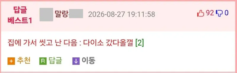 오늘 퇴근하고 다이소 갈 거야 (2)