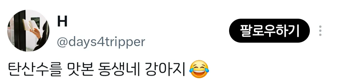 탄산수를 맛본 강아지 😂