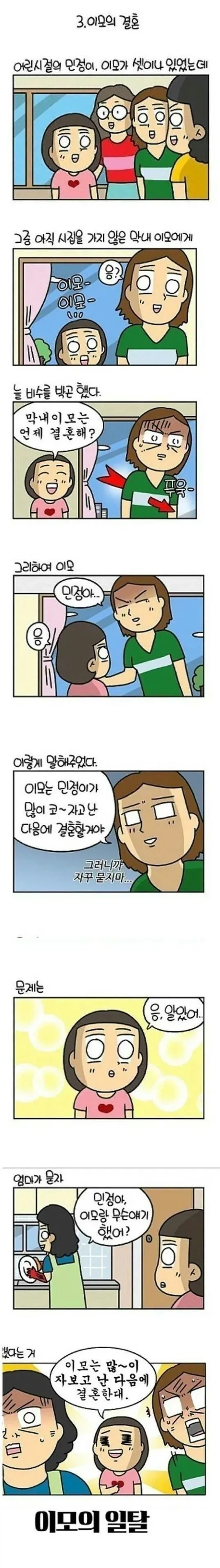 막내이모는  언제 결혼해?