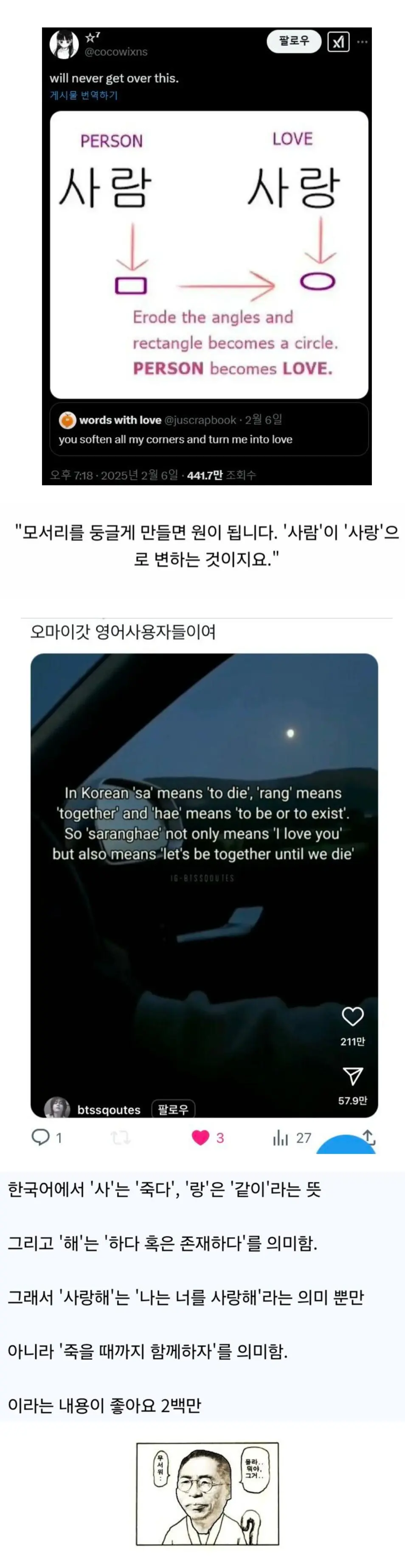 최근 외국에서 440만 조회수찍은 한국어