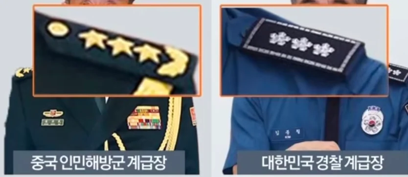 정부 홍보물에 중국군 계급장 (2)