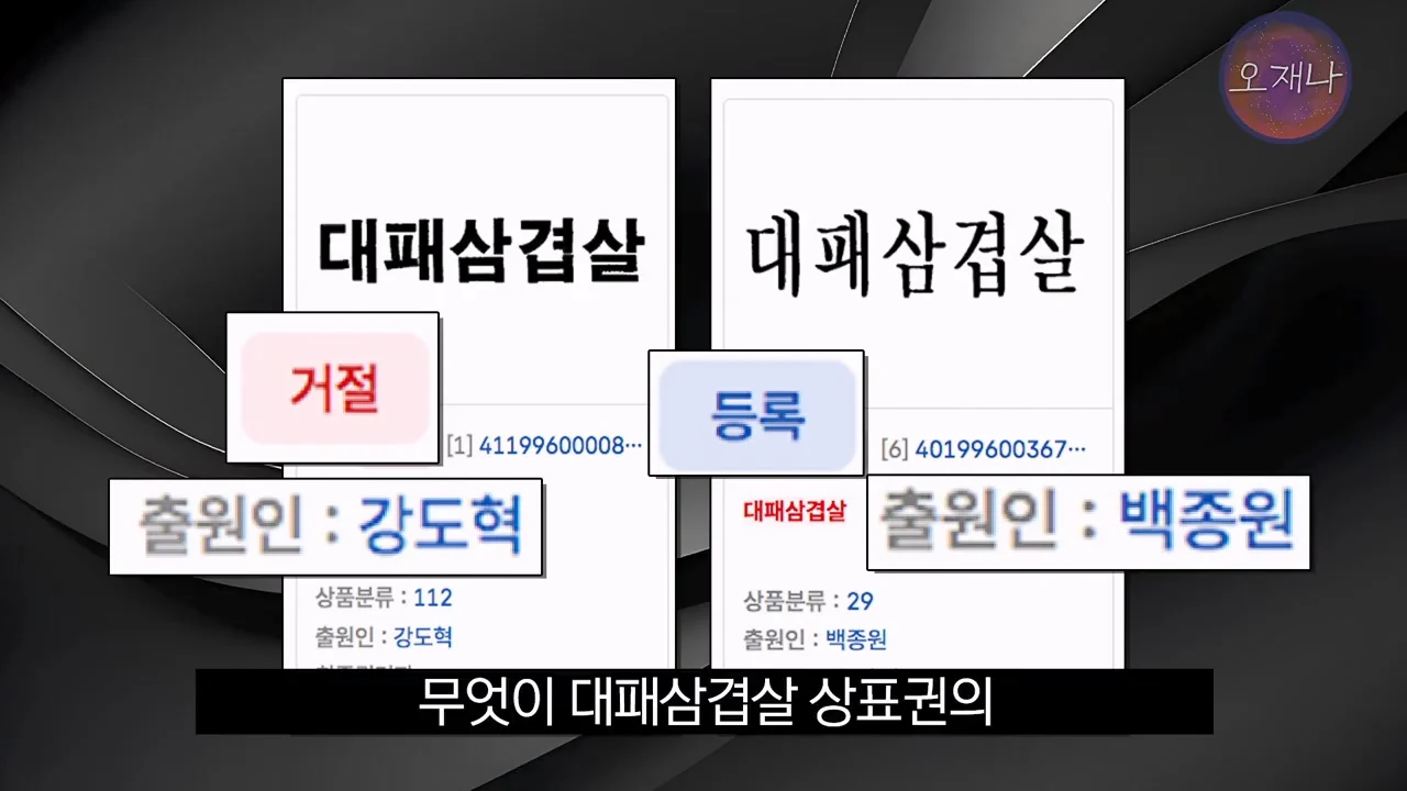백종원의 대패삼겹살 특허 신청이 성공한 이유 (5)