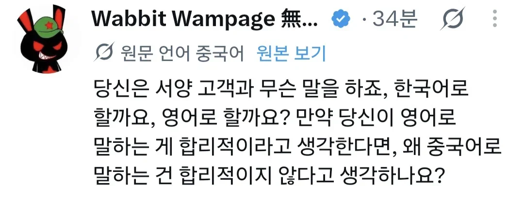 중국인들이 한국 여행 와서 중국어만 쓰는 이유 (7)
