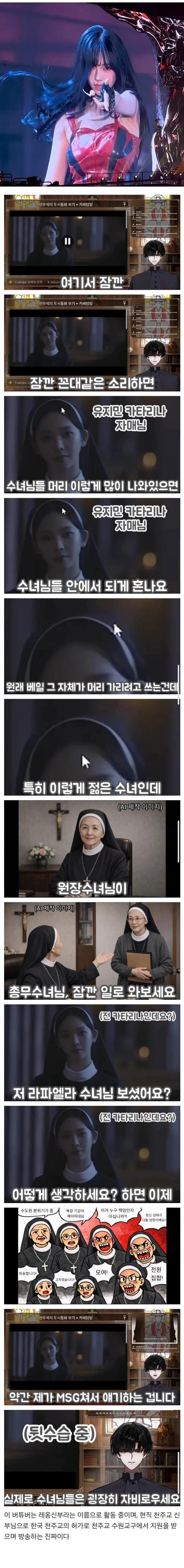 카리나 복장 지적하는 버튜버 수준