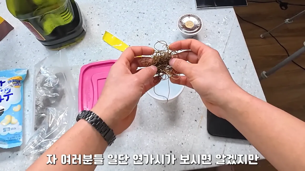 혐)연가시로 두쫀쿠만들어먹기
