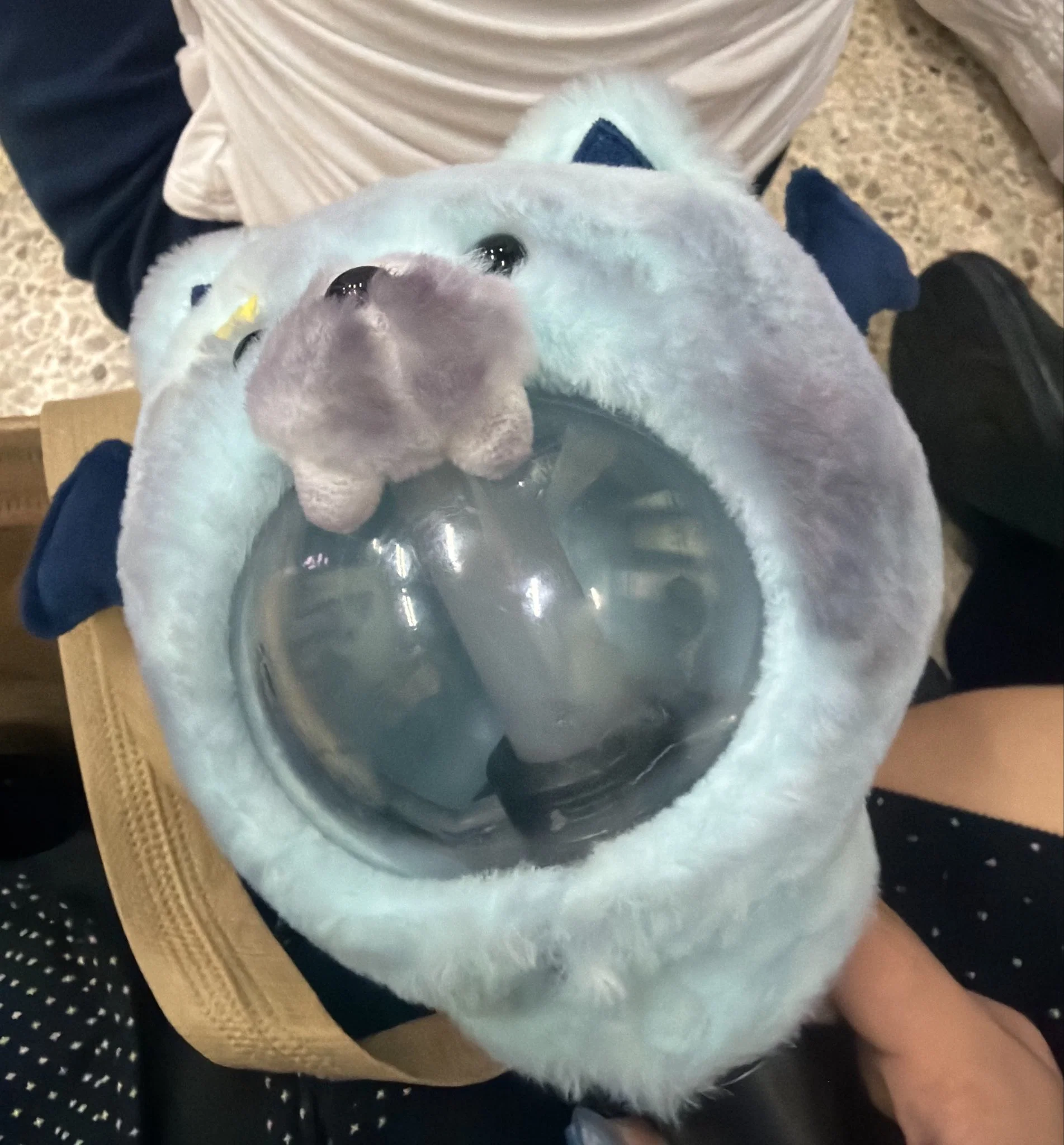 허그유어스킨 가방실화냐 안에 넣은 인형파우치 다 검정색으로 물들엇어