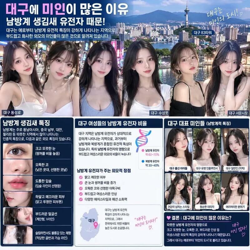 대구 미인많은 이유