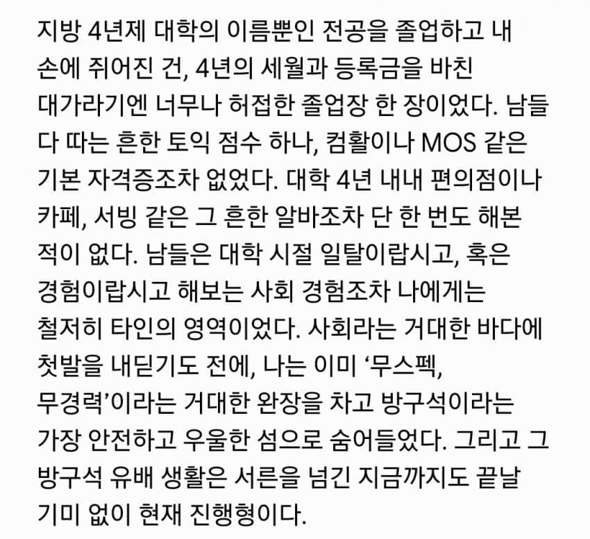 어느 반도의 쉬었음 30대 이야기 (2)
