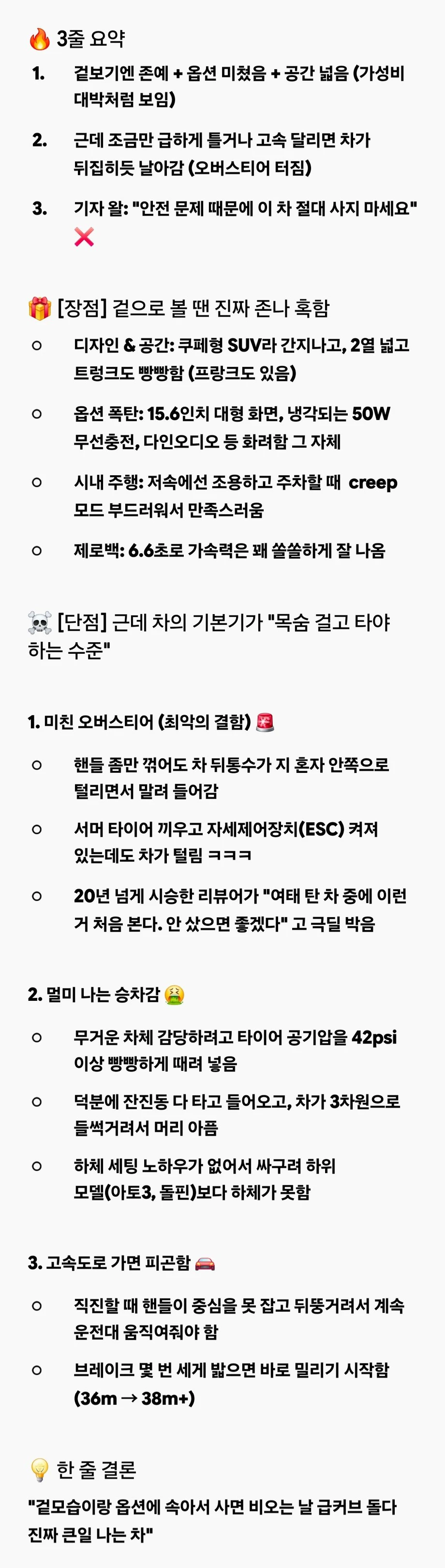 BYD  절대 사지말라는 유트버 (2)