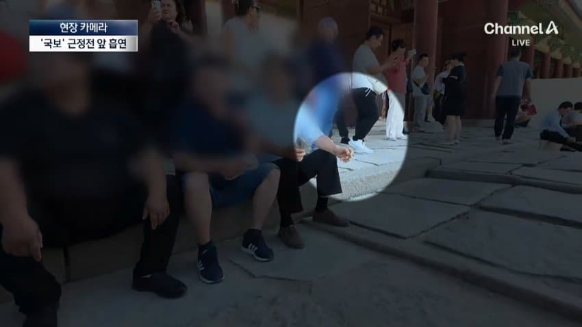 경복궁서 버젓이..담뱃불 붙이는 관광객 (5)