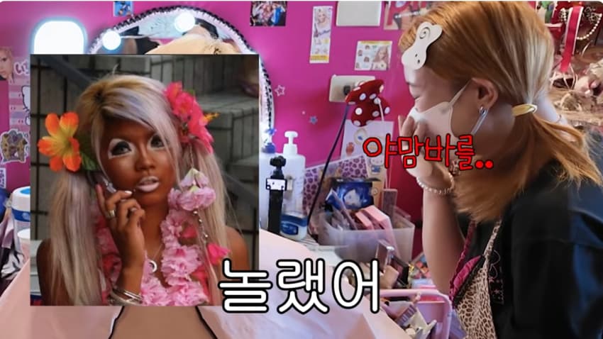 클릭주의. 어깨빵도 피해가는 서인영 시부야 갸루 도전. 돈키에서 100만 (14)
