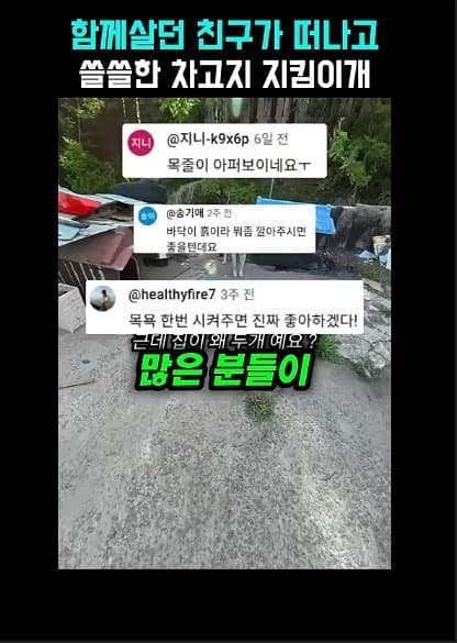 평생 목욕 한번 안 해본 차고지 지킴이 2살 한성이의 생애 첫 목욕대작전 (3)