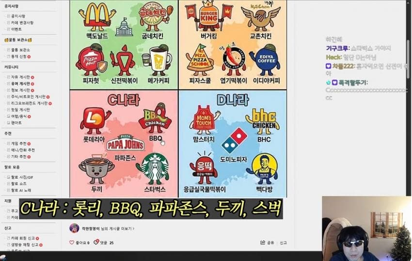랄로가 말하는 프렌차이즈 나라 abcd중 어디서 살고싶어?? (10)