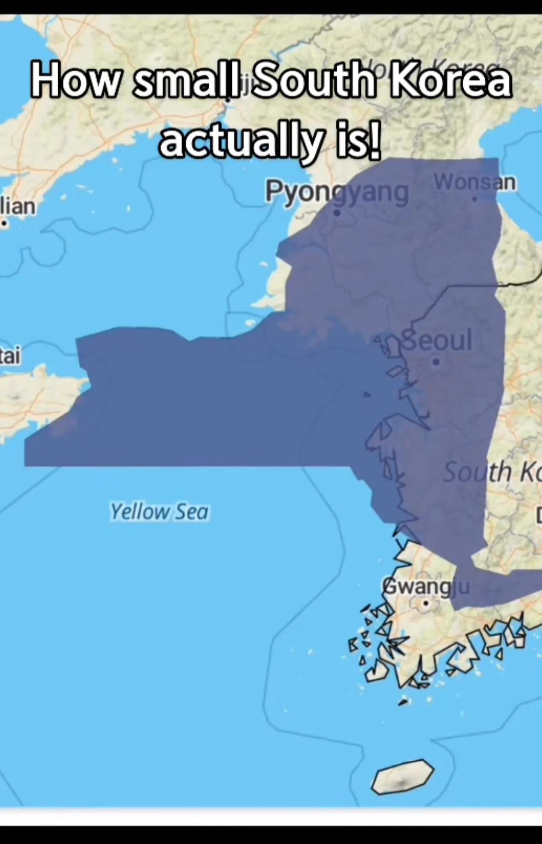 싱글벙글 한국 크기를 알게된 천조국인들 (3)