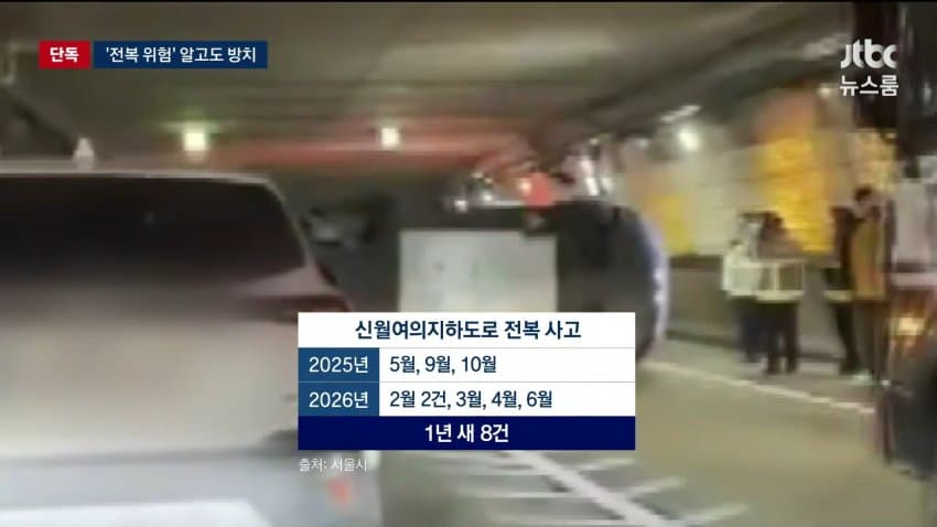 jtbc) 서울시, '전복 위험' 알고도...1년 반 늑장 대응 (4)