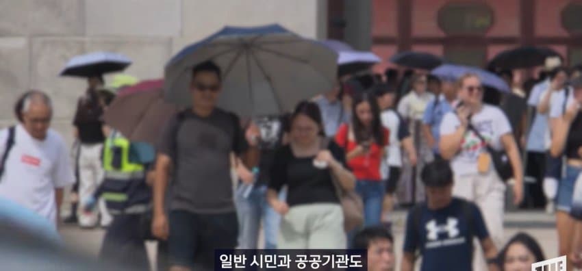 광화문 일대에 나타난, 코 막은 조선 왕 정체 (37)
