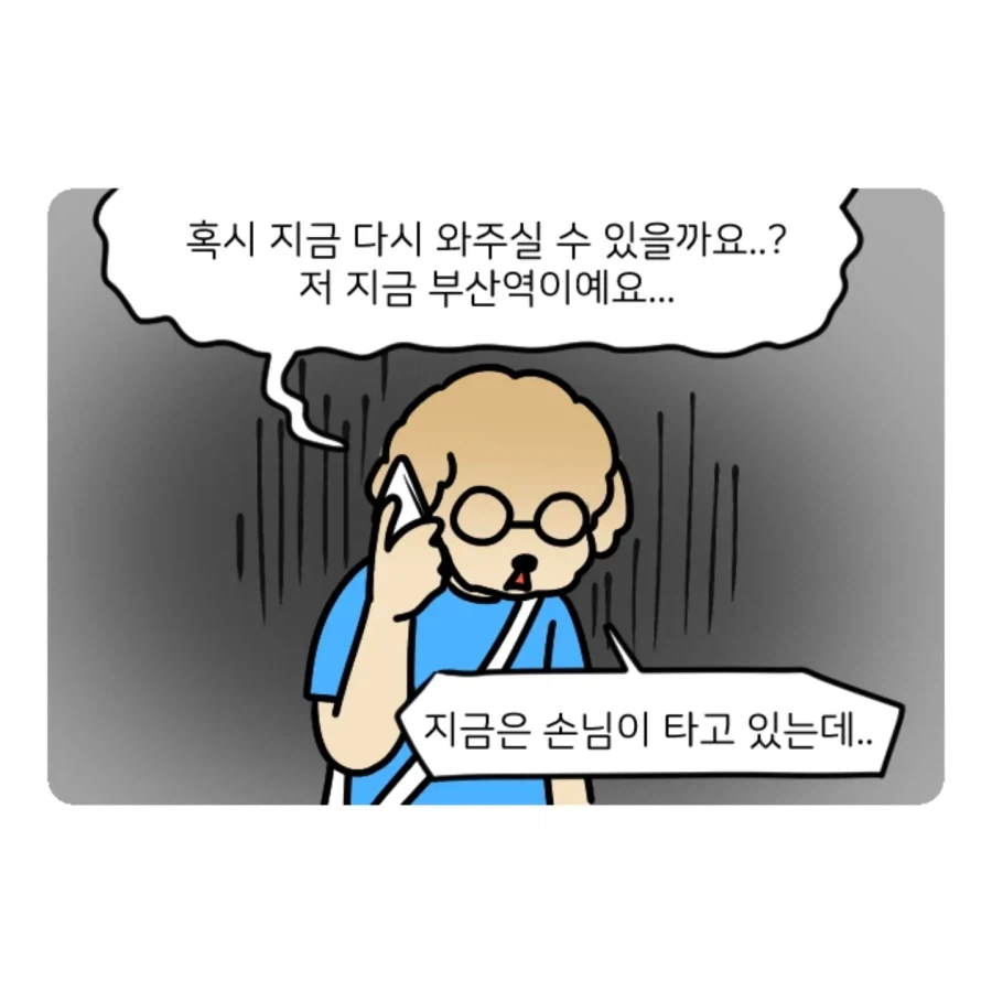 부캉이 보러갔다가 부산택시 경험한 만화 (13)