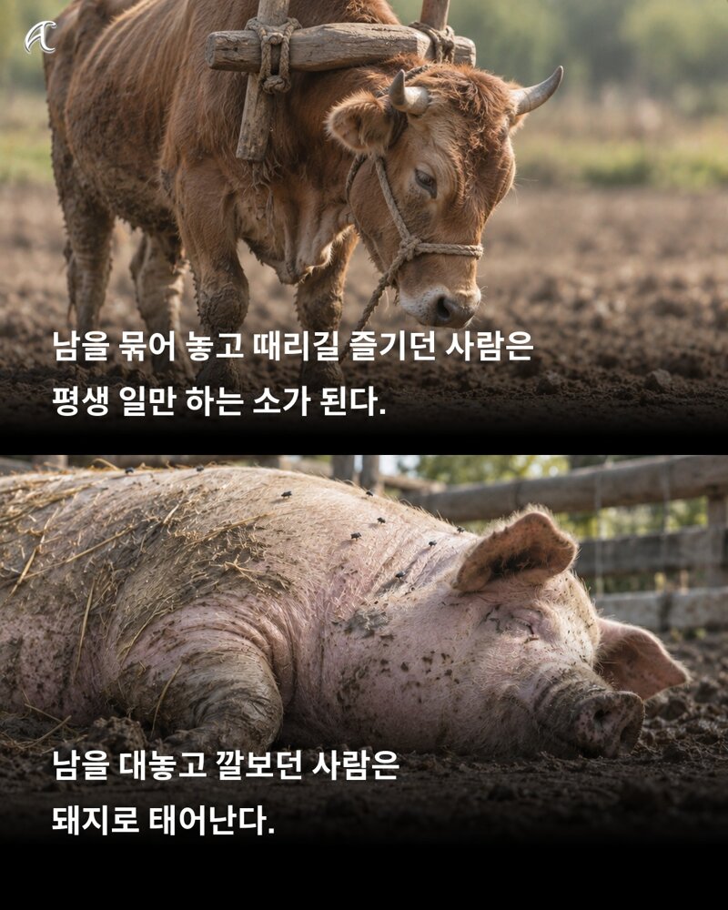 불교 경전 적힌 다음생에는 어떤짐승으로? (2)